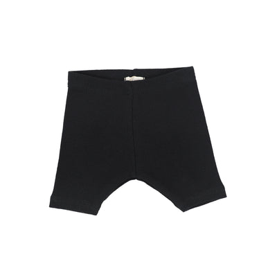 Lil Legs Ribbed Shorts - Black