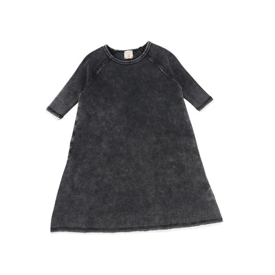 Analogie Denim Wash Three Quarter Sleeve Dress - Black Wash