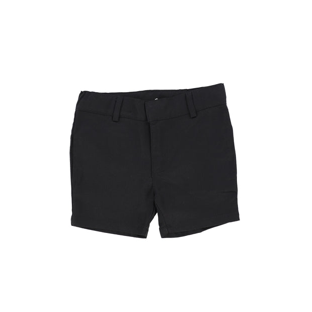 Lil Legs Boys Flat Cotton Dress Shorts - Black