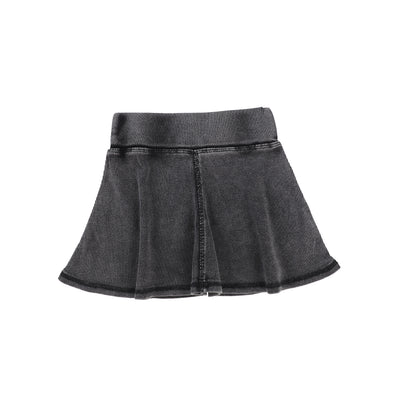 Lil Legs Ribbed Skirt - Grey Wash