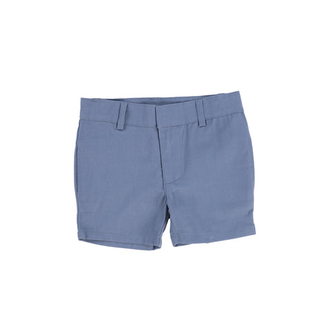 Lil Legs Boys Flat Cotton Dress Shorts - Blue