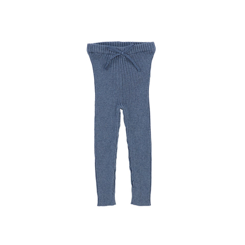 Analogie Knit Long Leggings - Blue