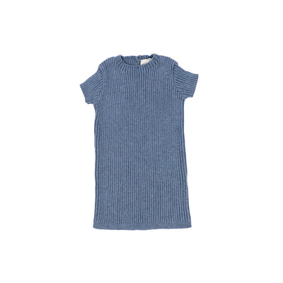 Analogie Short Sleeve Knit Sweater - Blue