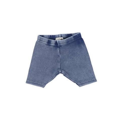 Lil Legs Ribbed Shorts - Blue Wash