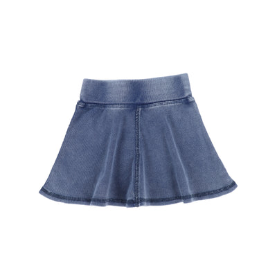 Lil Legs Ribbed Skirt - Blue Wash