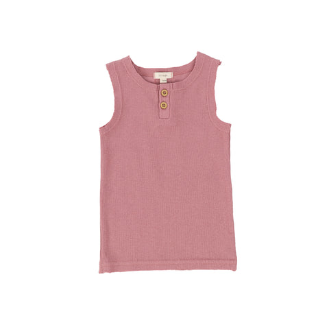 Lil Legs Ribbed Tank - Blush