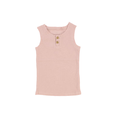 Lil Legs Ribbed Tank - Blush