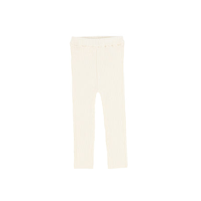 Lil Legs Knit Leggings - Cream