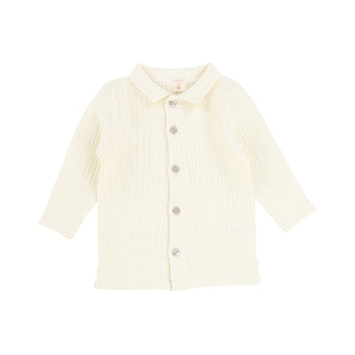 Analogie Muslin Button Down Shirt - Cream