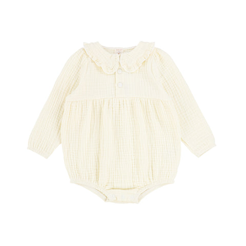 Analogie Muslin Girls Romper - Cream