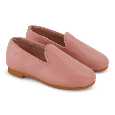 Zeebra Kids Hard Sole Classic Leather Loafers - French Rose