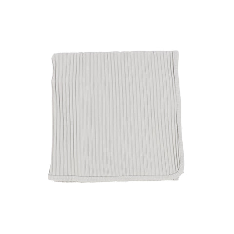 Lil Legs Wide Ribbed Blanket - Cloud Grey