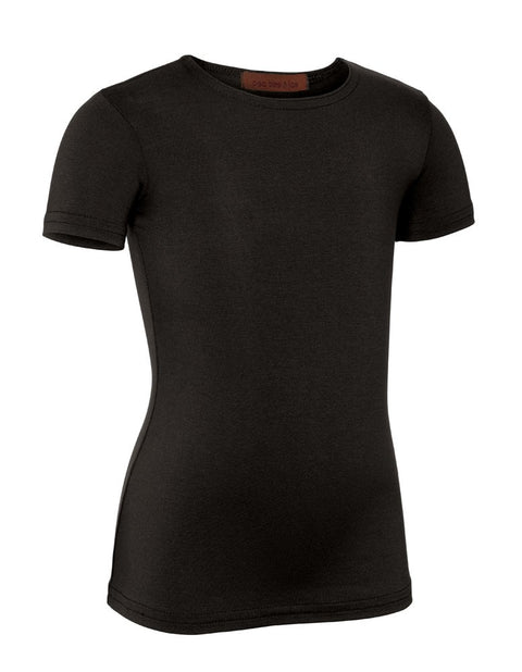 PB&J Girls Cotton Short Sleeve Shell - Black