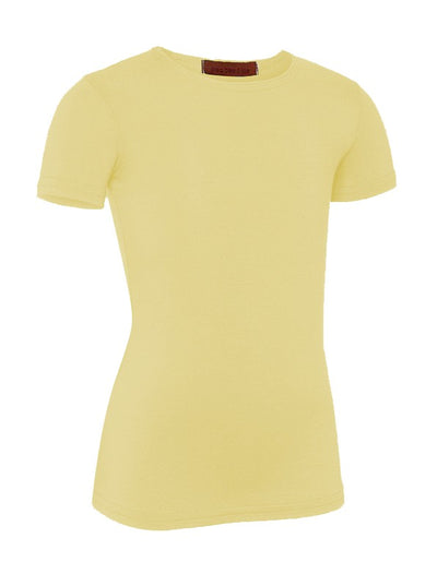 PB&J Girls Cotton Short Sleeve Shell - Lemon