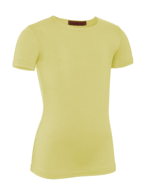 PB&J Girls Cotton Short Sleeve Shell - Yellow