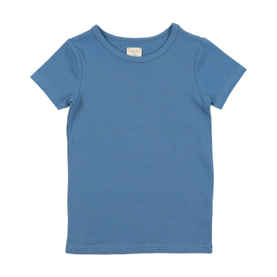 Analogie Cotton T-Shirt Short Sleeve - Denim Blue