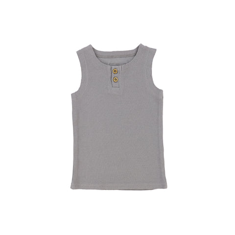 Lil Legs Ribbed Tank - Dark Grey