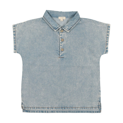 Lil Legs Denim Shirt - Stone Wash