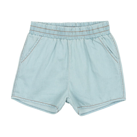 Lil Legs Denim Track Shorts - Chambray