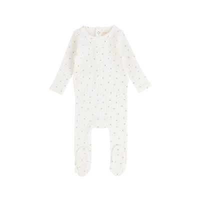 Lil Legs Abstract Footie - Blue