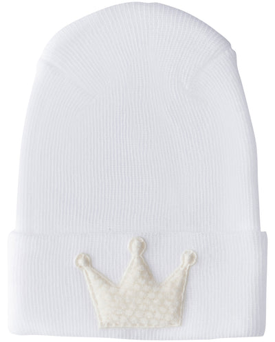Adora Hospital Hat Baby Gift - Ivory Fuzzy Crown