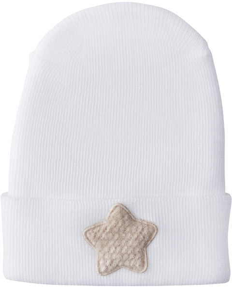 Adora Hospital Hat Baby Gift - Tan Fuzzy Star