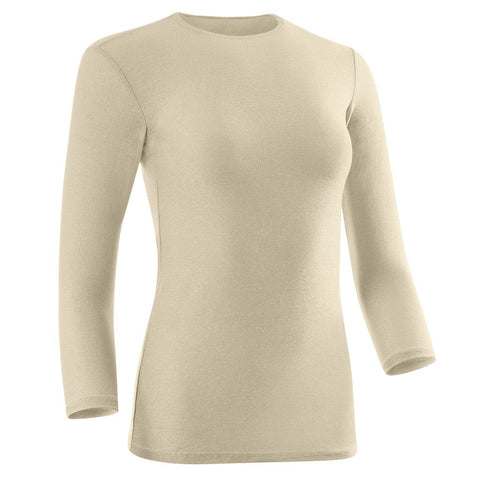 PB&J Ladies Shimmer 3/4 Sleeve Shell - Gold