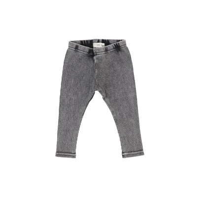 Lil Legs Ribbed Leggings - Grey Wash