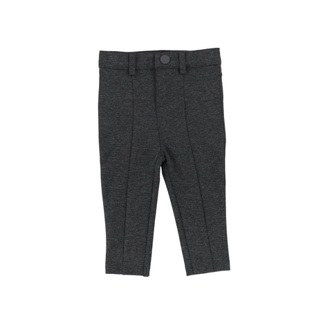 Lil Legs Boys Stretch Pants without Leg Seam - Heather Gray