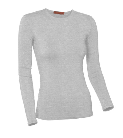 PB&J Ladies Heather Long Sleeve Shell - Gray