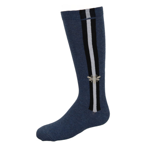 JRP Honeybee Knee Socks - Denim/Black/White