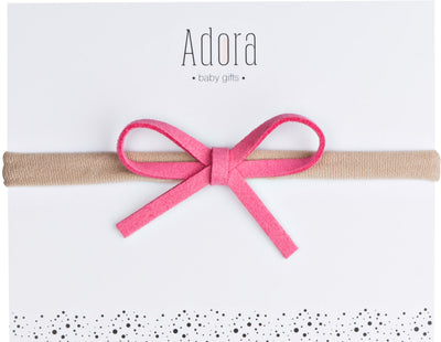 Adora Mini Classic Baby Headband - Hot Pink