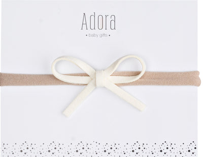 Adora Mini Classic Baby Headband - Ivory