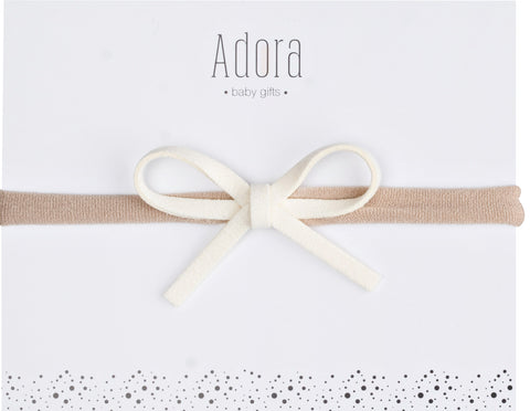 Adora Mini Classic Baby Headband - Ivory