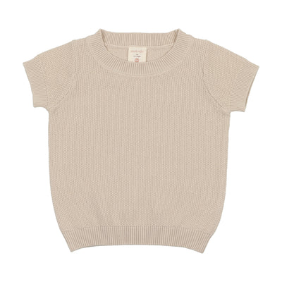 Analogie Knit Sweater Short Sleeve - Oat