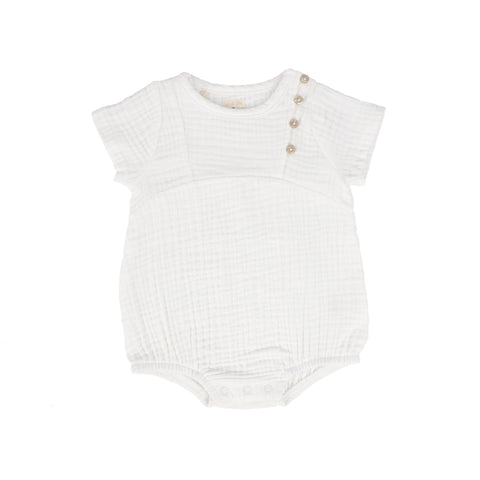 Analogie Gauze Boy Romper - White