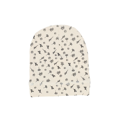 Analogie Floral Beanie - Natural/Black