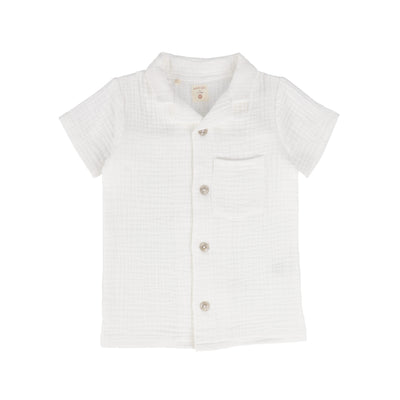 Analogie Gauze Boys Shirt - White