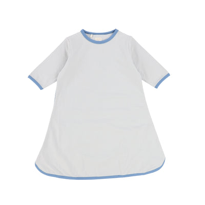Analogie Cotton Track Dress Three Quarter Sleeve - Blue/Royal