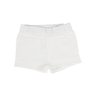 Analogie Gauze Pull on Shorts - White