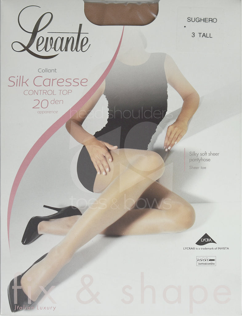 Levante Silk Caresse 20 Denier Stockings - Sughero – Head Shoulders Toes &  Bows