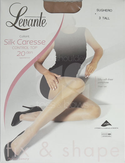 Levante Silk Caresse 20 Denier Stockings - Sughero