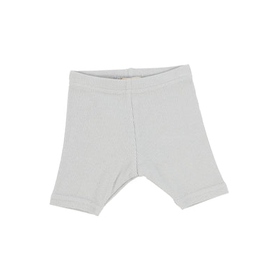 Lil Legs Ribbed Shorts - Light Grey