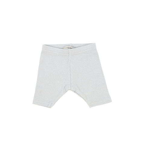 Lil Legs Ribbed Shorts - Light Grey