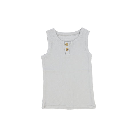 Lil Legs Ribbed Tank - Light Grey