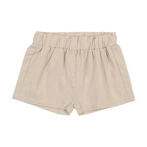 Analogie Linen Pull On Shorts - Oat