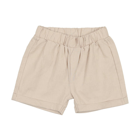 Analogie Linen Pull On Shorts - Oat