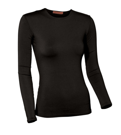 PB&J Ladies Lycra Long Sleeve Shell - Black