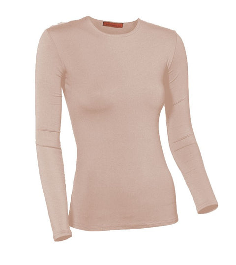 PB&J Ladies Lycra Long Sleeve Shell - Blush 59