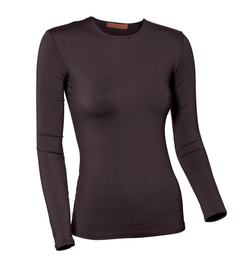 PB&J Ladies Lycra Long Sleeve Shell - Plum